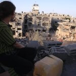 Gaza, stúlka, rústir